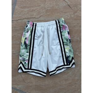 LCKR Men's White Mesh Athletic Shorts Small